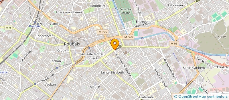 localisation de l'entreprise MONSIEUR AMIROUCHE BENFDILA à ROUBAIX
