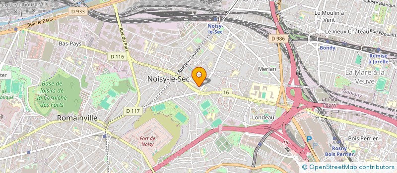 localisation de l'entreprise MONSIEUR AMIROUCHE BOUKRA  NOISY-LE-SEC
