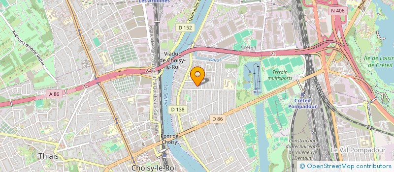 localisation de l'entreprise MONSIEUR AMIROUCHE FEDALA  CHOISY-LE-ROI