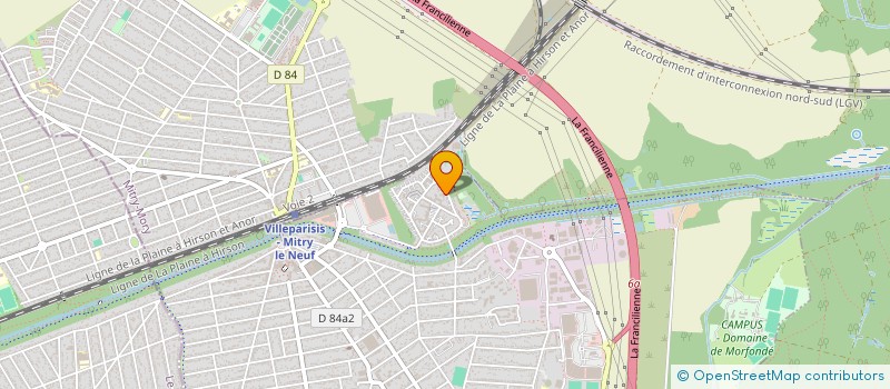 localisation de l'entreprise MONSIEUR AMISSANH JOHNSON  VILLEPARISIS