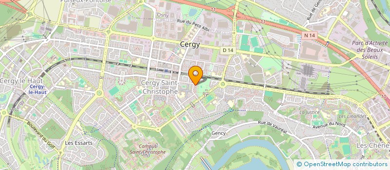 localisation de l'entreprise MONSIEUR AMJAD AMARKHILL  CERGY