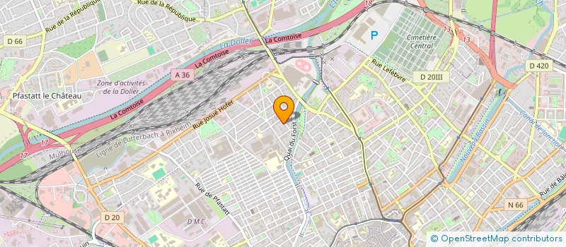 localisation de l'entreprise MONSIEUR AMJAD-EDDINE YOUSFI  MULHOUSE