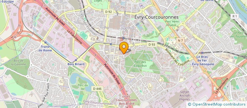 localisation de l'entreprise MONSIEUR AMJAD ISSA  EVRY-COURCOURONNES