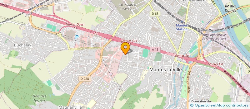 localisation de l'entreprise MONSIEUR AMMADOU THIOUNE  MANTES-LA-VILLE