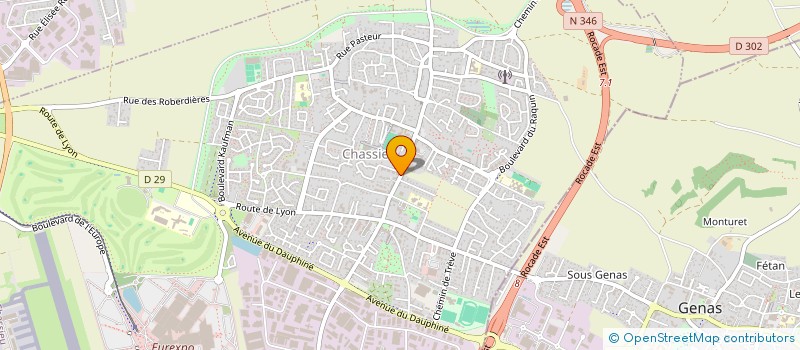 localisation de l'entreprise MONSIEUR AMMAR AOUAIDJIA  CHASSIEU