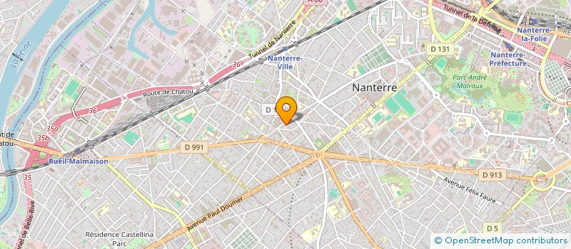 localisation de l'entreprise MONSIEUR AMMAR BENNAI  NANTERRE