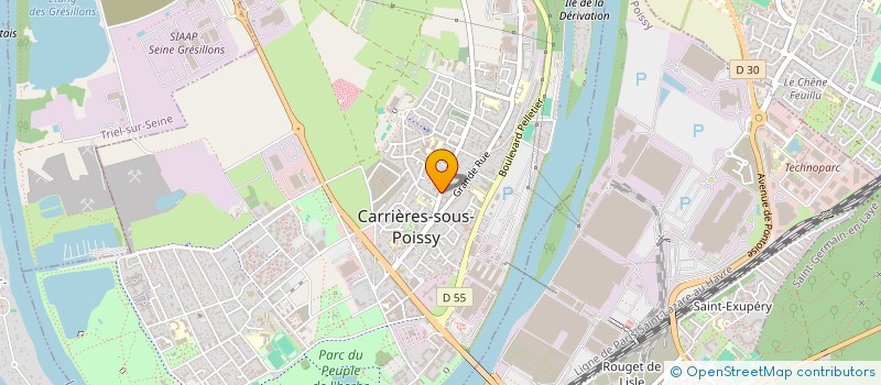 localisation de l'entreprise MONSIEUR AMMAR BOUAZIZ  CARRIERES-SOUS-POISSY