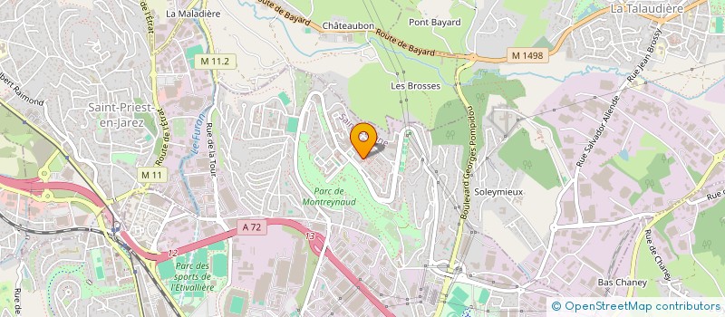 localisation de l'entreprise MONSIEUR AMMAR BOULAHIA  SAINT-ETIENNE