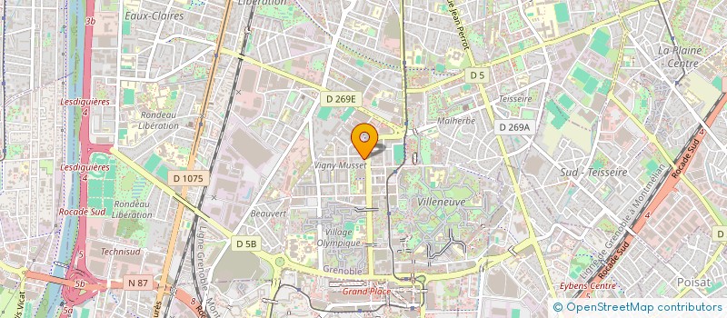 localisation de l'entreprise MONSIEUR AMMAR ISSAAD à SAINT-MARTIN-D'HERES