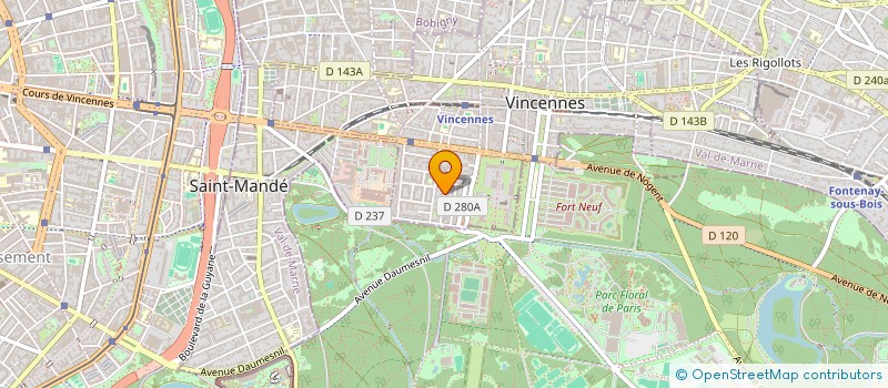 localisation de l'entreprise MONSIEUR AMMAR MECHEHOUD à VINCENNES