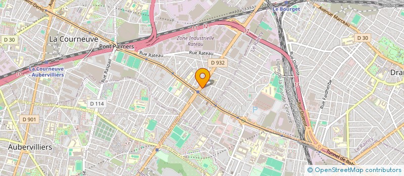 localisation de l'entreprise MONSIEUR AMMARA HACHER à LA COURNEUVE