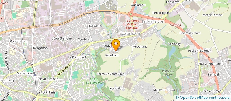 localisation de l'entreprise MONSIEUR AMMARD DERBALI  GUIPAVAS