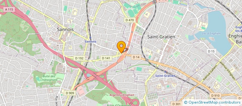 localisation de l'entreprise MONSIEUR AMOKRANE ALOUANE  SANNOIS