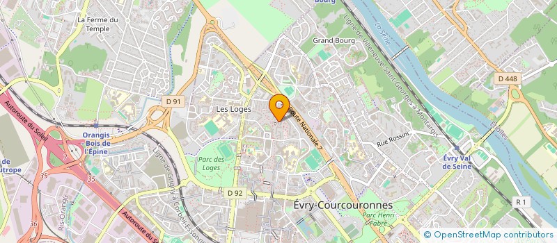 localisation de l'entreprise MONSIEUR AMOKRANE BOUBAKOUR  EVRY-COURCOURONNES