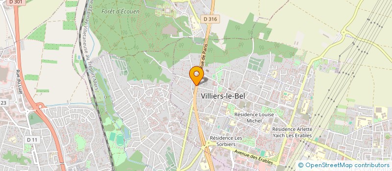 localisation de l'entreprise MONSIEUR AMOKRANE GARECHE  VILLIERS LE BEL