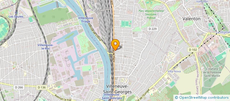 localisation de l'entreprise MONSIEUR AMOKRANE LABADI  VILLENEUVE-SAINT-GEORGES