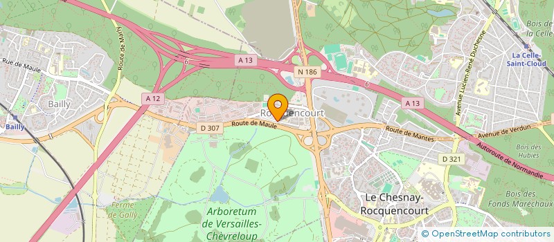 localisation de l'entreprise MONSIEUR AMOKRANE NAIT ABDESSELAM  LE CHESNAY-ROCQUENCOURT