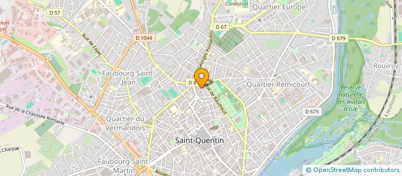 localisation de l'entreprise MONSIEUR AMOR BENMASSOUD à SAINT-QUENTIN