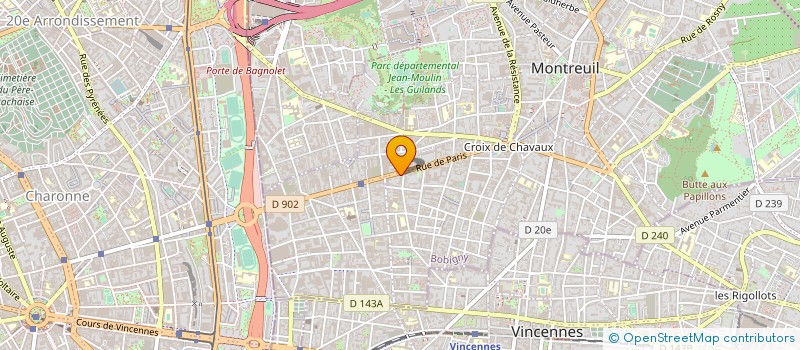localisation de l'entreprise MONSIEUR AMOR CHEHBANI à MONTREUIL