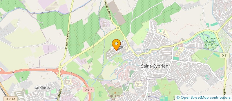 localisation de l'entreprise MONSIEUR AMOR TOUMI  SAINT-CYPRIEN