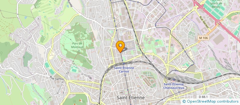 localisation de l'entreprise MONSIEUR AMOR YAMANI  SAINT-ETIENNE