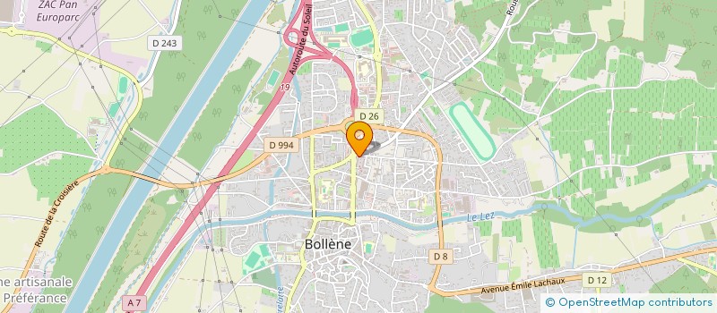 localisation de l'entreprise MONSIEUR AMORR LOUFINI  BOLLENE