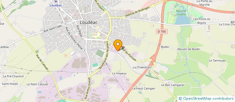 localisation de l'entreprise MONSIEUR AMORY LEBLANC à LOUDEAC