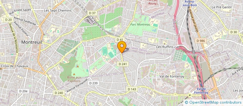 localisation de l'entreprise MONSIEUR AMOS KETHEESWARAN à MONTREUIL