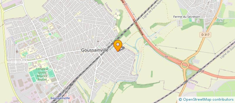 localisation de l'entreprise MONSIEUR AMOS MALIVERT  GOUSSAINVILLE