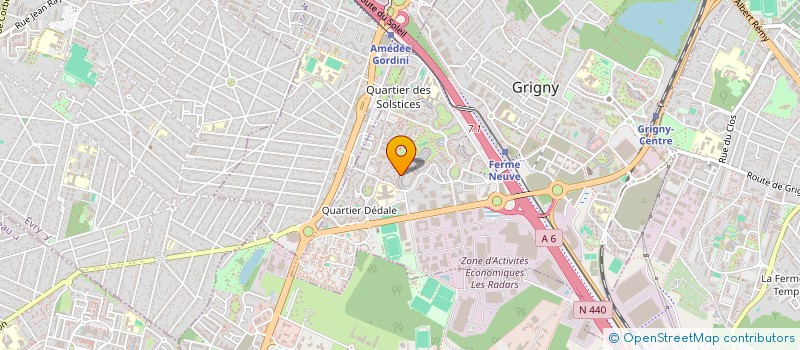 localisation de l'entreprise MONSIEUR AMOUJA SIBY  GRIGNY