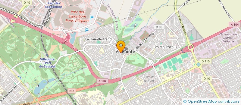 localisation de l'entreprise MONSIEUR AMOUKRANE AITLOUNIS  VILLEPINTE