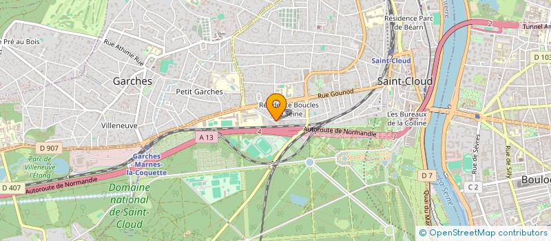 localisation de l'entreprise MONSIEUR AMR KHAMIS  SAINT-CLOUD