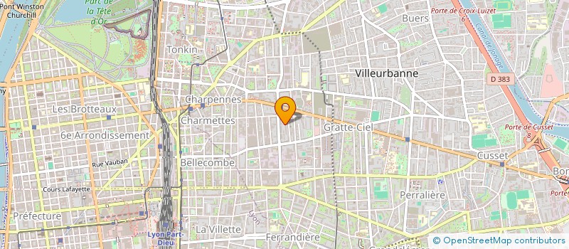 localisation de l'entreprise MONSIEUR AMRANE ALI AZOUAOU à VILLEURBANNE