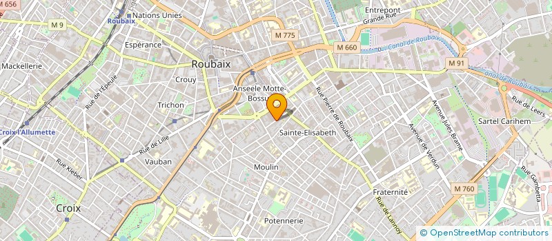 localisation de l'entreprise MONSIEUR AMRANE AOUITI à ROUBAIX