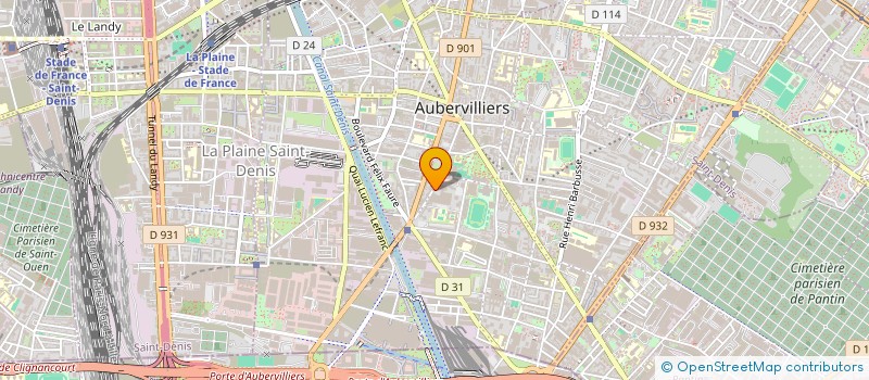 localisation de l'entreprise MONSIEUR AMRIC TRUDEL à AUBERVILLIERS