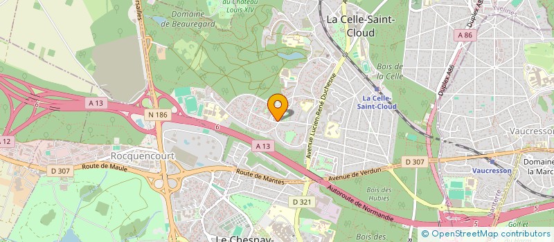 localisation de l'entreprise MONSIEUR AMSATOU DIASSI  LA CELLE-SAINT-CLOUD