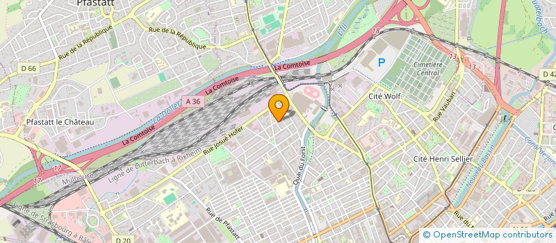 localisation de l'entreprise MONSIEUR AMZA SAKOLI  MULHOUSE