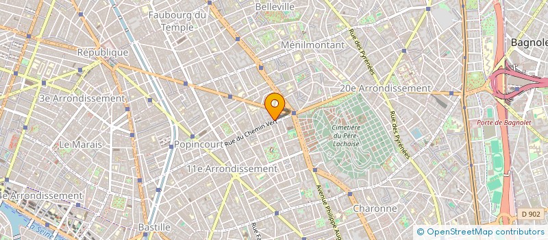 localisation de l'entreprise MONSIEUR ANACLETO RODRIGUES BAIA  PARIS