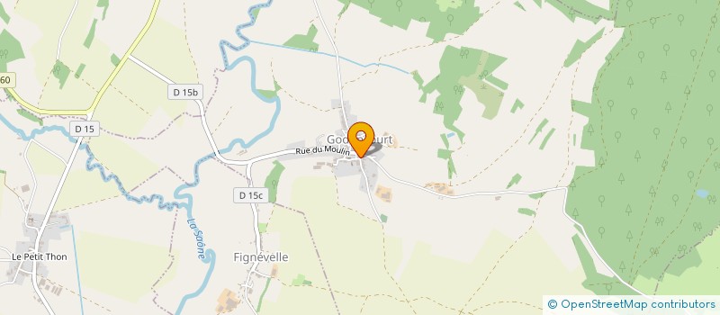 localisation de l'entreprise MONSIEUR ANAEL BERTRAND  GODONCOURT