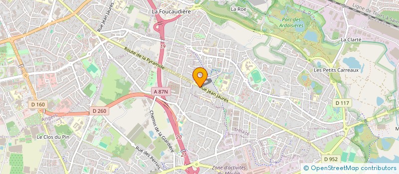 localisation de l'entreprise MONSIEUR ANAEL BOURDIN  TRELAZE