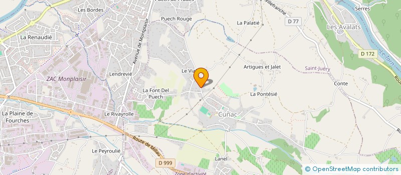 localisation de l'entreprise MONSIEUR ANAEL CUCCHIONE  CUNAC