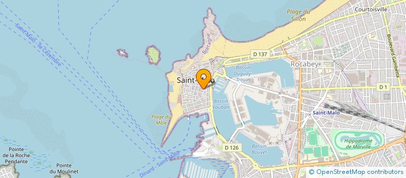 localisation de l'entreprise MONSIEUR ANAEL LEROSIER  SAINT-MALO