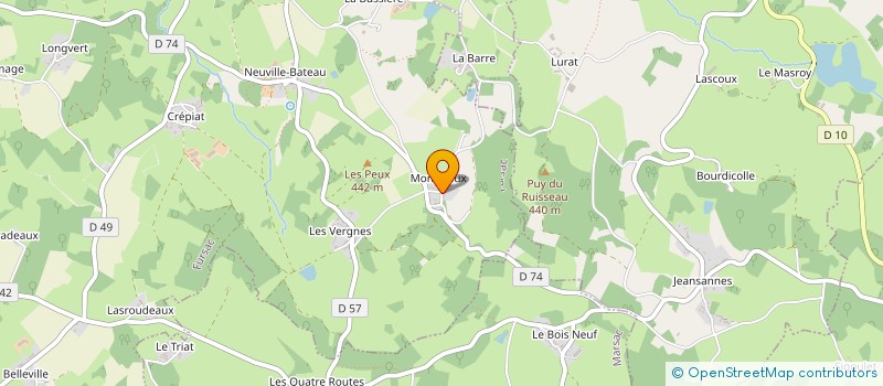 localisation de l'entreprise MONSIEUR ANAEL VISEUX  FURSAC