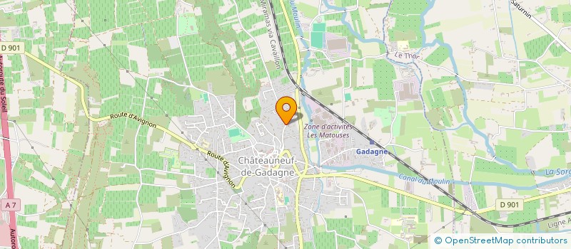 localisation de l'entreprise MONSIEUR ANAIS BERUD  CHATEAUNEUF-DE-GADAGNE