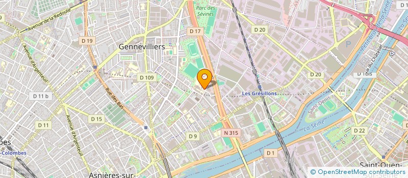 localisation de l'entreprise MONSIEUR ANANI D ALMEIDA à GENNEVILLIERS