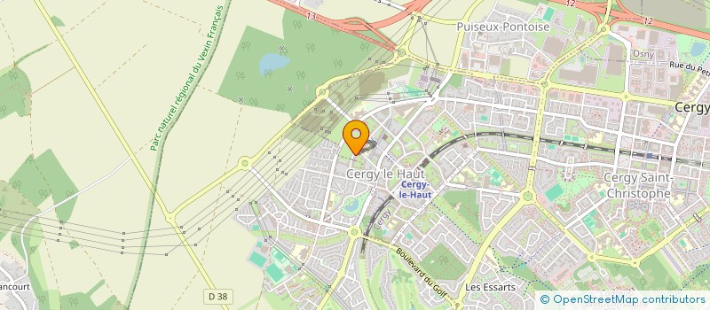 localisation de l'entreprise MONSIEUR ANANI LAWSON AYEKU  CERGY