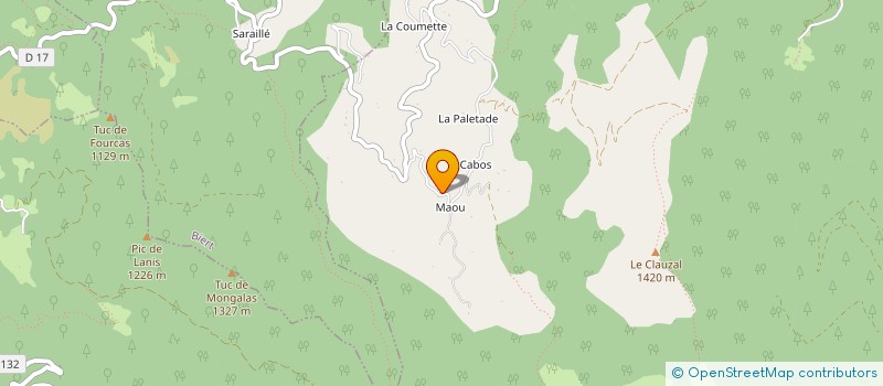 localisation de l'entreprise MONSIEUR ANAO MAISONNIER à MASSAT