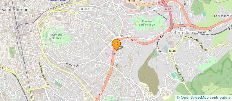 localisation de l'entreprise MONSIEUR ANAS AHKAF  SAINT-ETIENNE