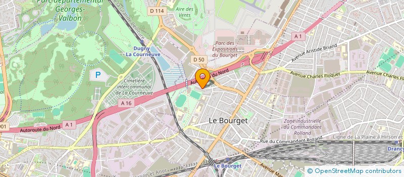 localisation de l'entreprise MONSIEUR ANAS AZOUZ  LE BOURGET