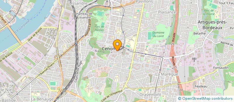 localisation de l'entreprise MONSIEUR ANAS BNYICHE  CENON